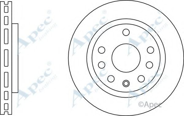 Тормозной диск APEC braking DSK3157