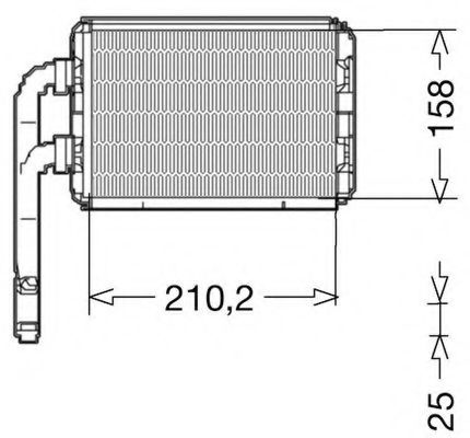 Теплообменник, отопление салона CTR 1228064