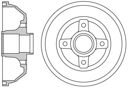 Тормозной барабан MOTAQUIP VBE672