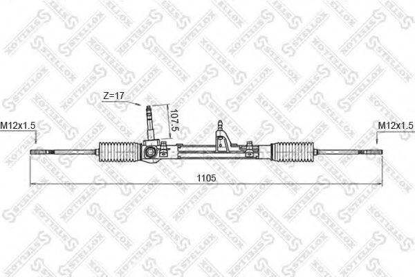 Рулевой механизм STELLOX 00-35011-SX