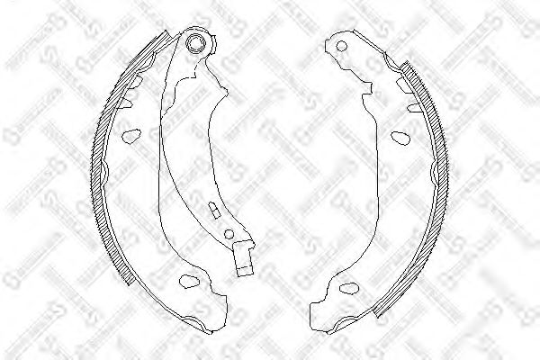 Комплект тормозных колодок STELLOX 087 100-SX