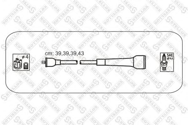 Комплект проводов зажигания STELLOX 10-38401-SX