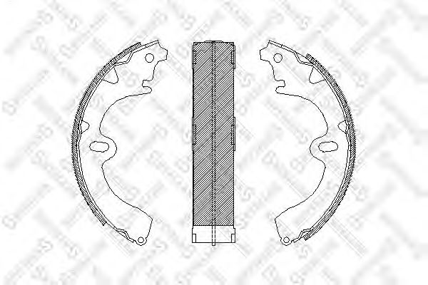 Комплект тормозных колодок STELLOX 108 100-SX