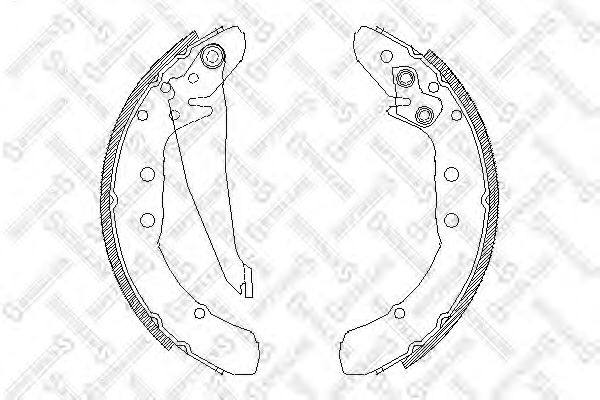 Комплект тормозных колодок STELLOX 408 100-SX