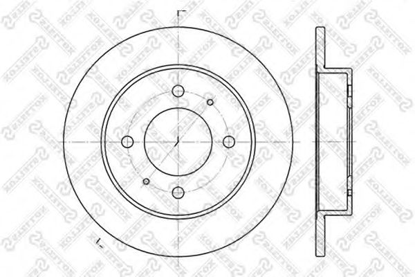 Тормозной диск STELLOX 6020-3406-SX