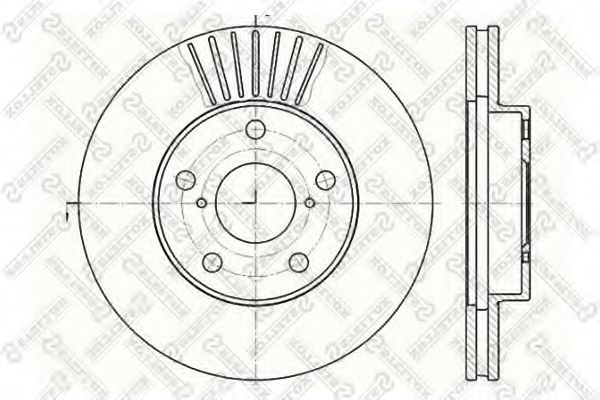 Тормозной диск STELLOX 6020-4578V-SX