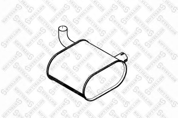 Средний / конечный глушитель ОГ STELLOX 82-03045-SX