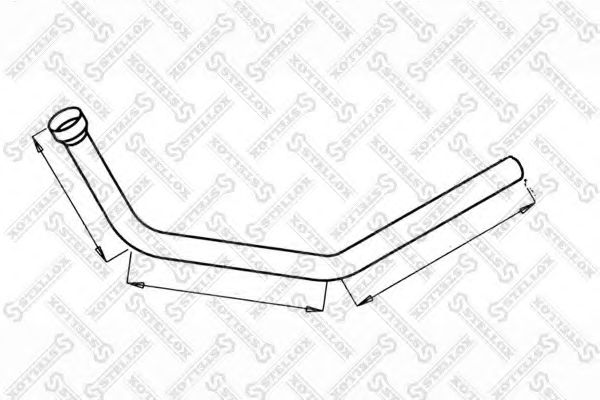 Труба выхлопного газа STELLOX 82-03575-SX
