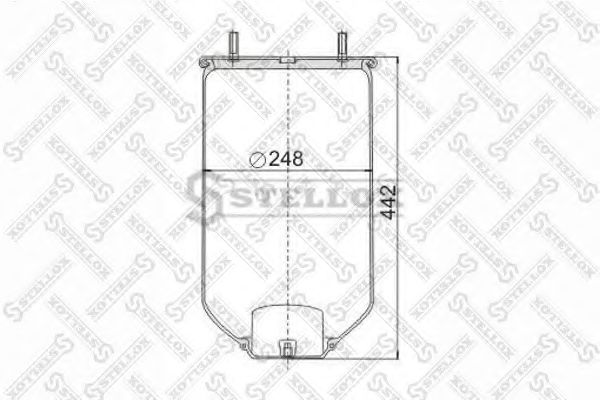 Кожух пневматической рессоры STELLOX 90-40220-SX