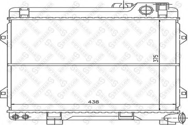 Радиатор, охлаждение двигателя STELLOX 10-25556-SX