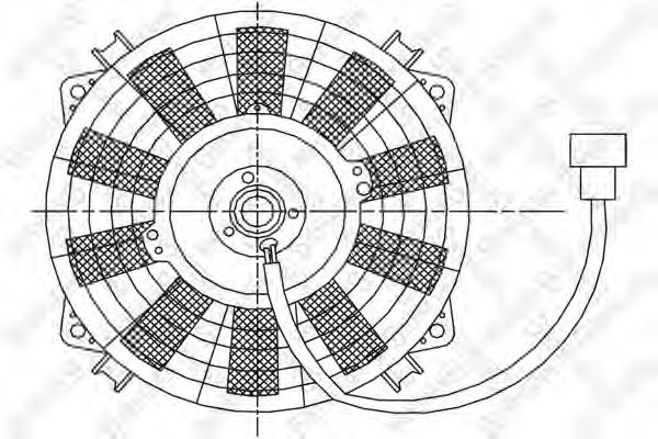 Вентилятор, охлаждение двигателя NISSENS 85976