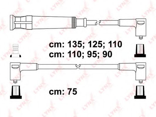 Комплект проводов зажигания LYNXauto SPC1403