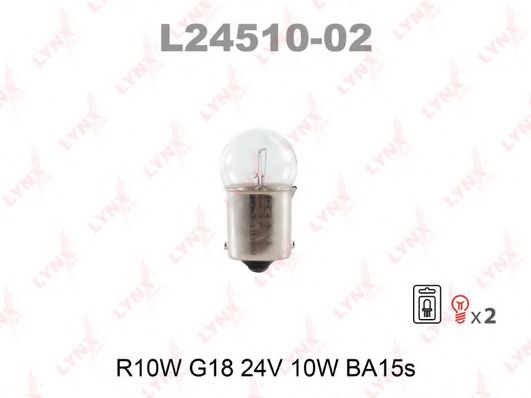 Лампа накаливания LYNXauto L24510-02