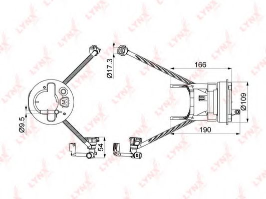Топливный фильтр LYNXauto LF-1001M