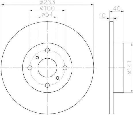 Тормозной диск HELLA PAGID 8DD 355 115-671