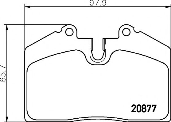 Комплект тормозных колодок, дисковый тормоз HELLA PAGID 8DB 355 006-351