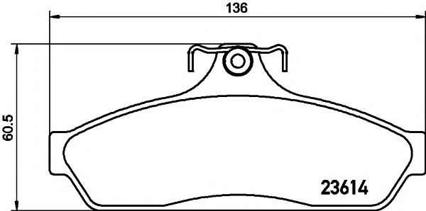 Комплект тормозных колодок, дисковый тормоз HELLA PAGID 8DB 355 020-791