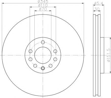 Тормозной диск HELLA PAGID 8DD 355 120-091