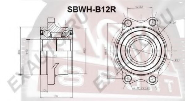 Ступица колеса ASVA SBWH-B12R