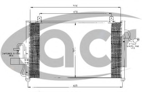 Конденсатор, кондиционер ACR 300472