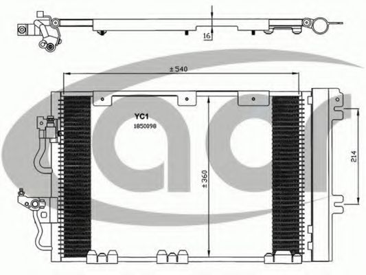 Конденсатор, кондиционер ACR 300619