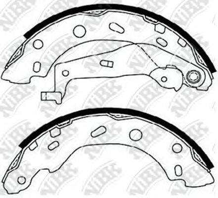 Комплект тормозных колодок NiBK FN0573
