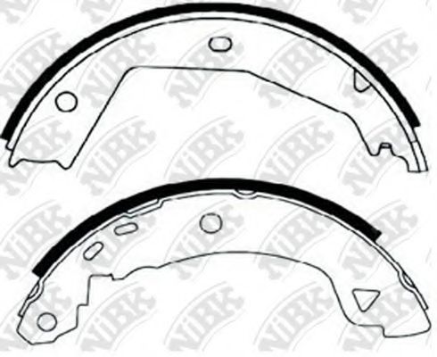 Комплект тормозных колодок, стояночная тормозная система NiBK FN0594
