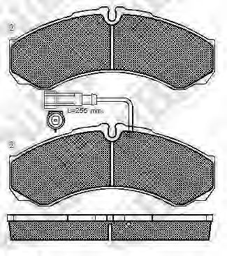 Комплект тормозных колодок, дисковый тормоз NiBK PN0073W