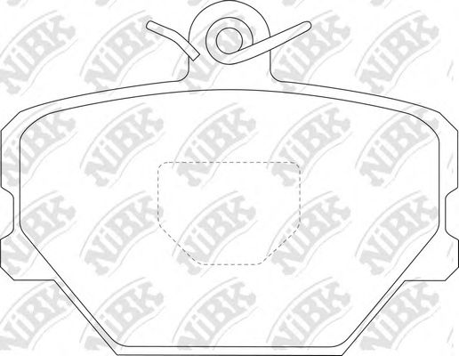 Комплект тормозных колодок, дисковый тормоз NiBK PN0139