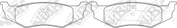 Комплект тормозных колодок, дисковый тормоз NiBK PN0149