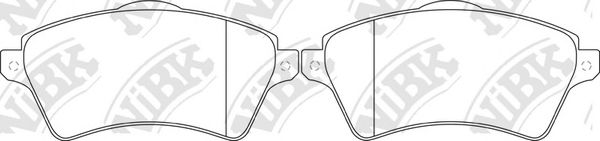 Комплект тормозных колодок, дисковый тормоз NiBK PN0181