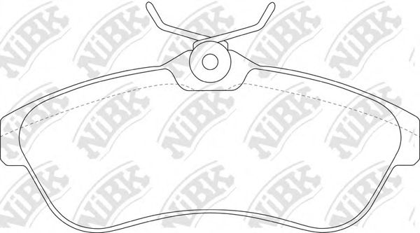 Комплект тормозных колодок, дисковый тормоз NiBK PN0206