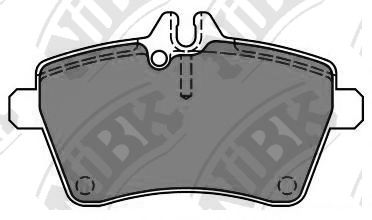 Комплект тормозных колодок, дисковый тормоз NiBK PN0489