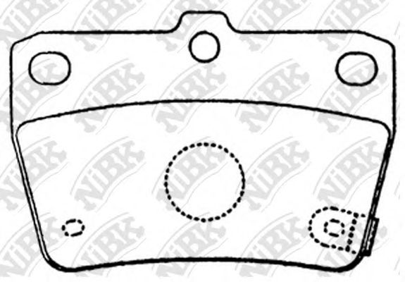 Комплект тормозных колодок, дисковый тормоз NiBK PN1424