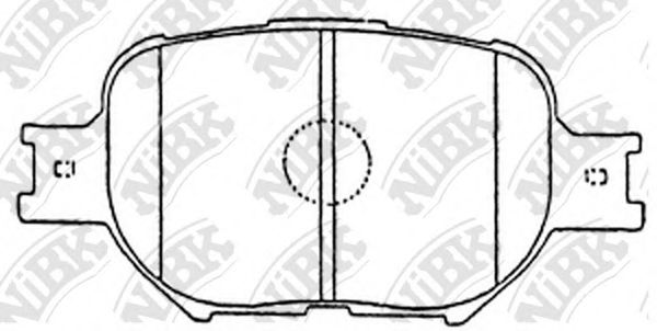 Комплект тормозных колодок, дисковый тормоз NiBK PN1430