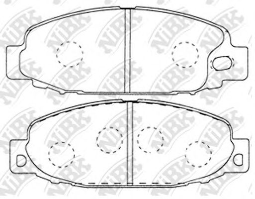 Комплект тормозных колодок, дисковый тормоз ICER 141207