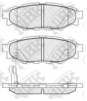 Комплект тормозных колодок, дисковый тормоз NiBK PN7501