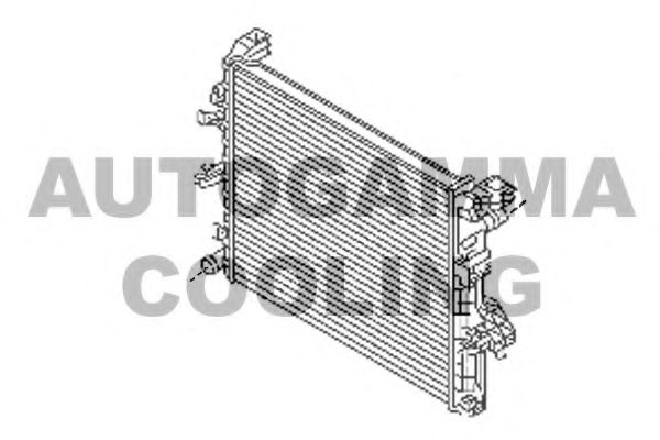 Радиатор, охлаждение двигателя AUTOGAMMA 105879