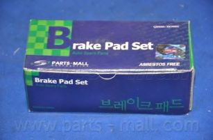 Комплект тормозных колодок, дисковый тормоз PARTS-MALL PKE-004
