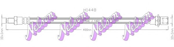 Тормозной шланг Brovex-Nelson H1448