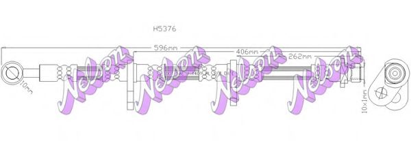 Тормозной шланг Brovex-Nelson H5376