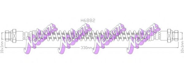 Тормозной шланг Brovex-Nelson H6882
