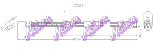 Тормозной шланг Brovex-Nelson H7229