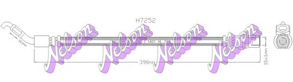 Тормозной шланг Brovex-Nelson H7252