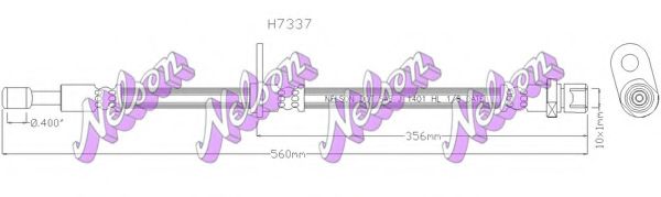 Тормозной шланг Brovex-Nelson H7337