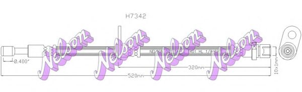 Тормозной шланг Brovex-Nelson H7342