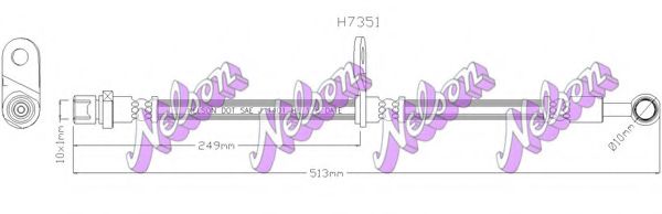 Тормозной шланг Brovex-Nelson H7351