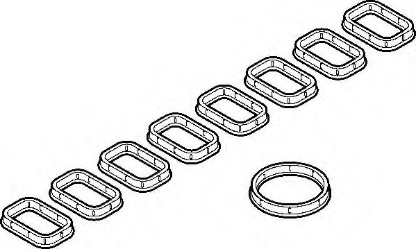 Комплект прокладок, впускной коллектор WILMINK GROUP WG1191781