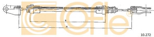 Трос, управление сцеплением COFLE 10272