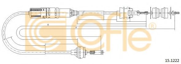 Трос, управление сцеплением COFLE 151222